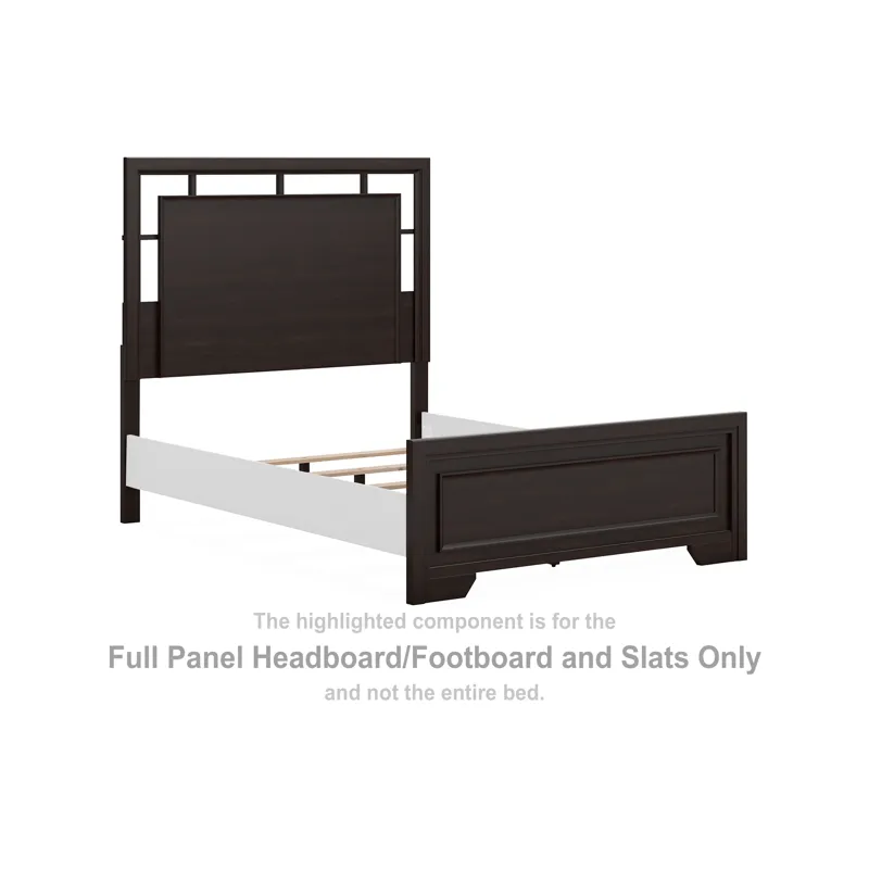 Covetown Full Panel Headboard/Footboard and Slats