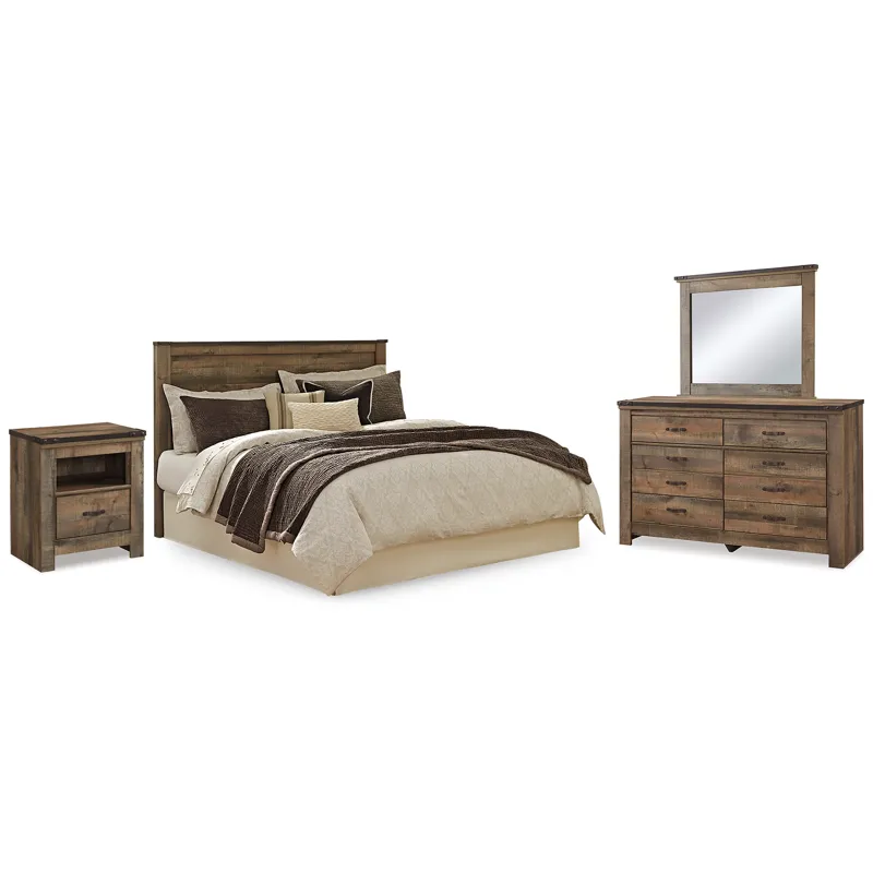 Trinell King/California King Panel Headboard, Dresser, Mirror and Nightstand