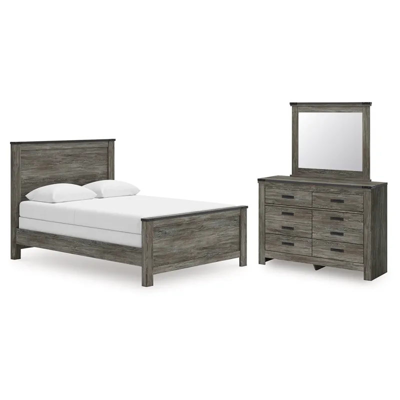 Frandern Queen Panel Bed, Dresser and Mirror