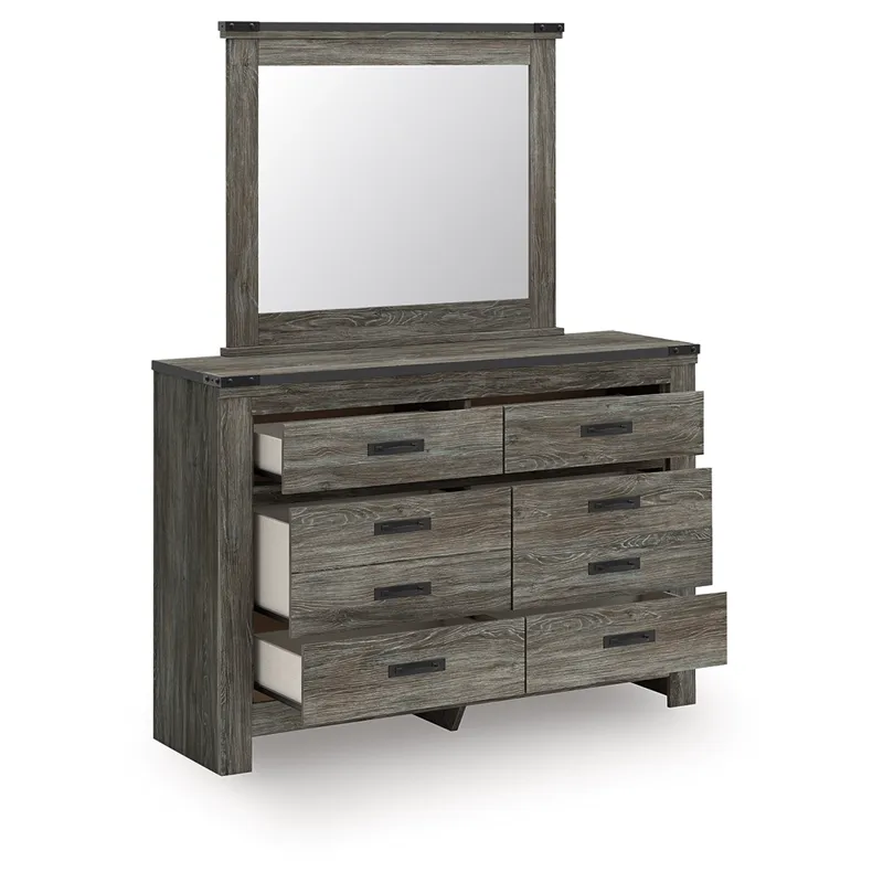 Frandern Queen Panel Bed, Dresser and Mirror