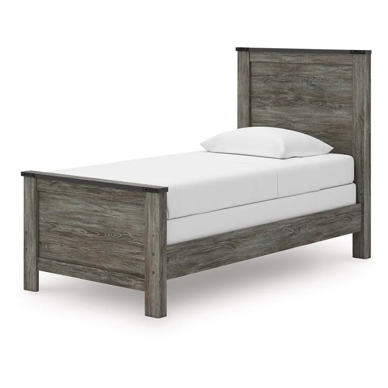 Frandern Twin Panel Bed, Dresser and Mirror