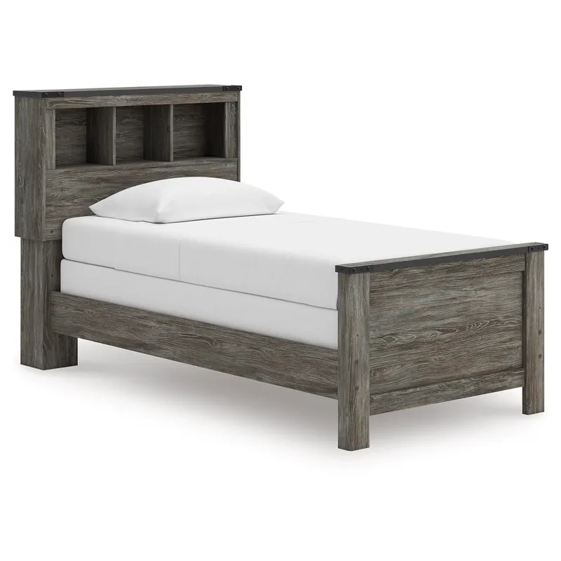 Frandern Twin Bookcase Bed, Dresser and Mirror