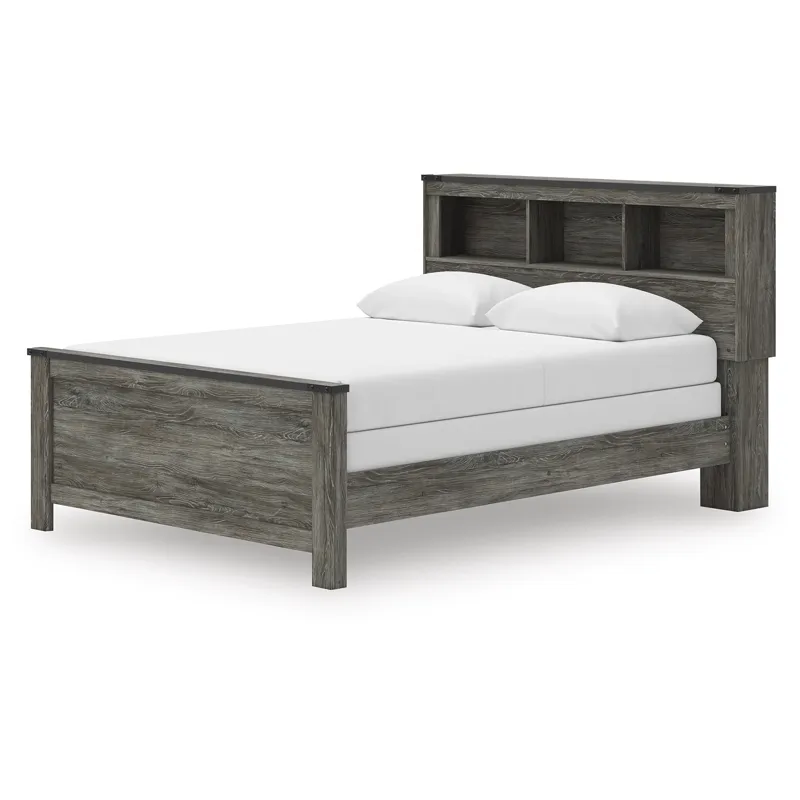 Frandern Queen Bookcase Bed, Dresser and Mirror