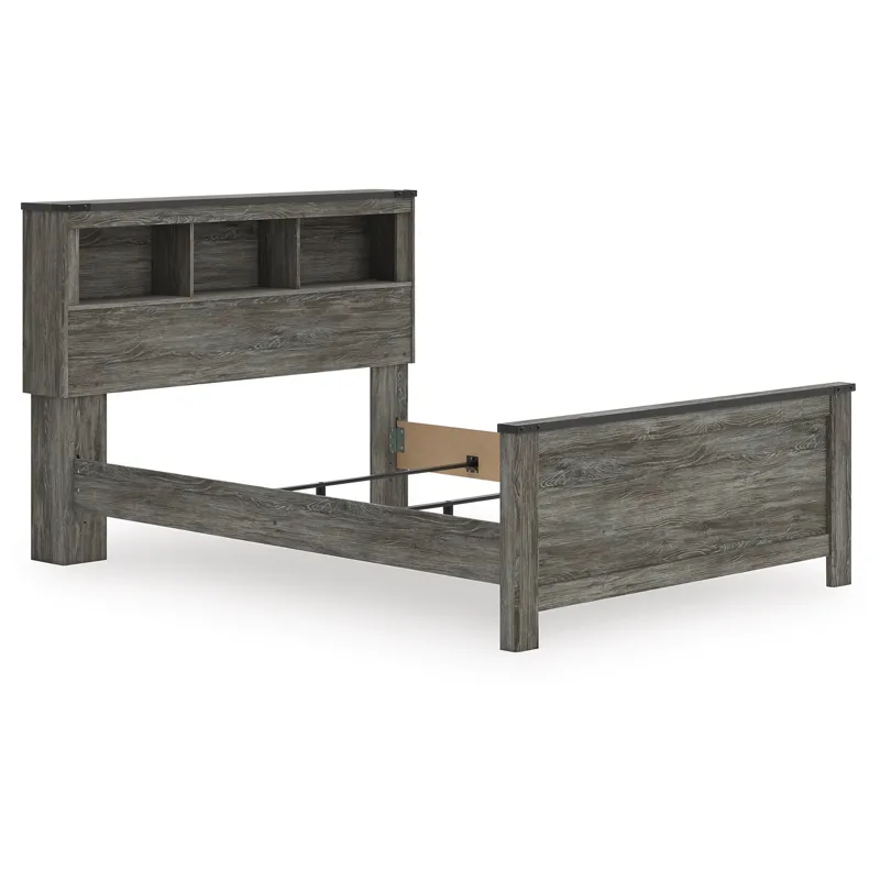 Frandern Queen Bookcase Bed, Dresser and Mirror