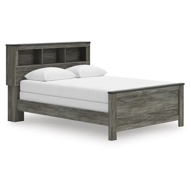 Frandern Queen Bookcase Bed, Dresser and Mirror