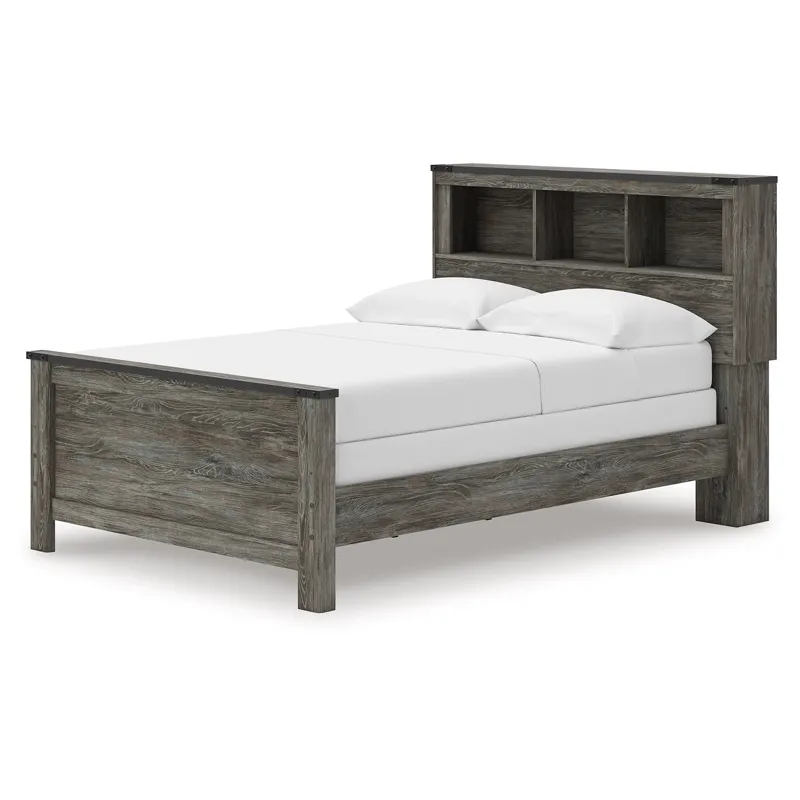 Frandern Full Bookcase Panel Bed