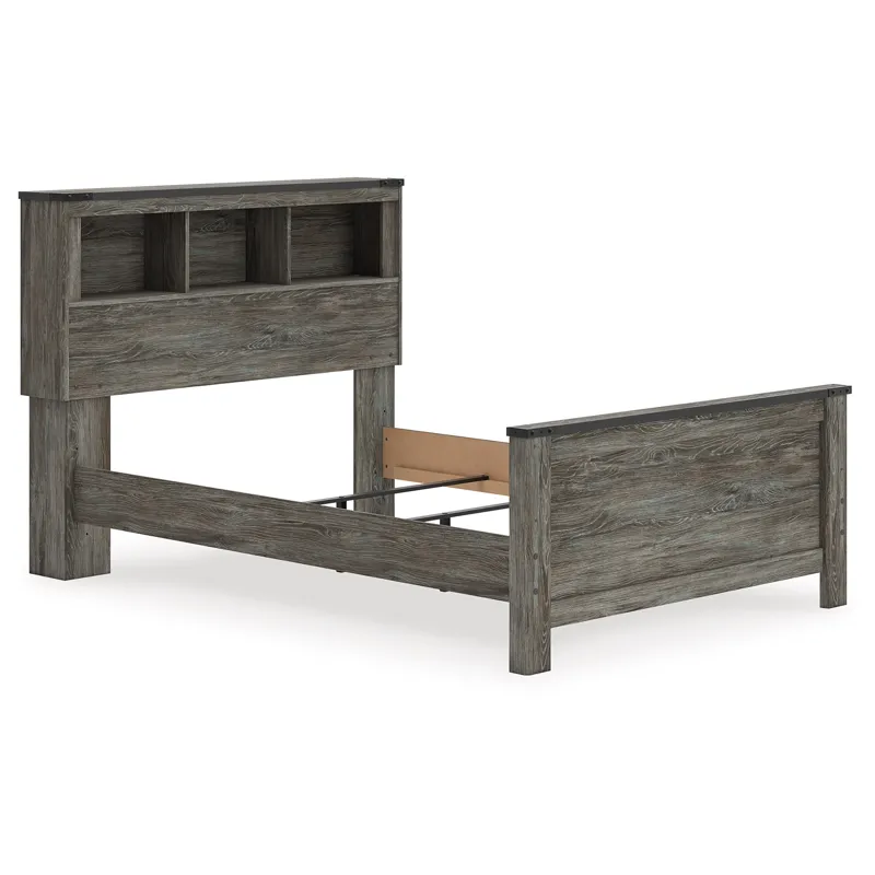 Frandern Full Bookcase Panel Bed