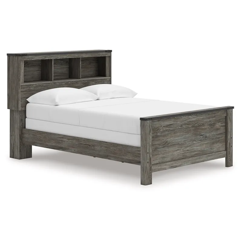 Frandern Full Bookcase Panel Bed