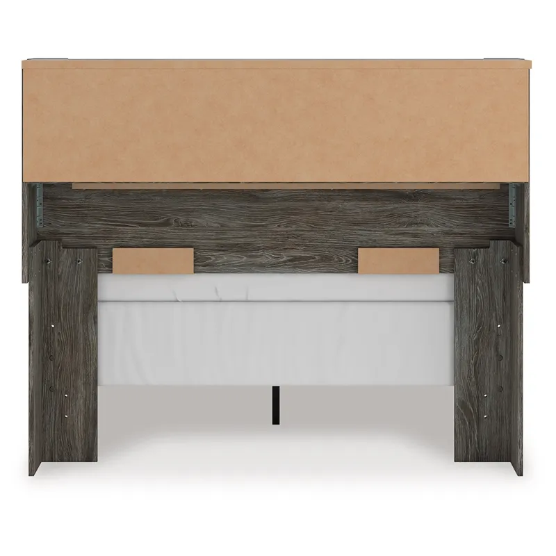 Frandern Full Bookcase Panel Bed
