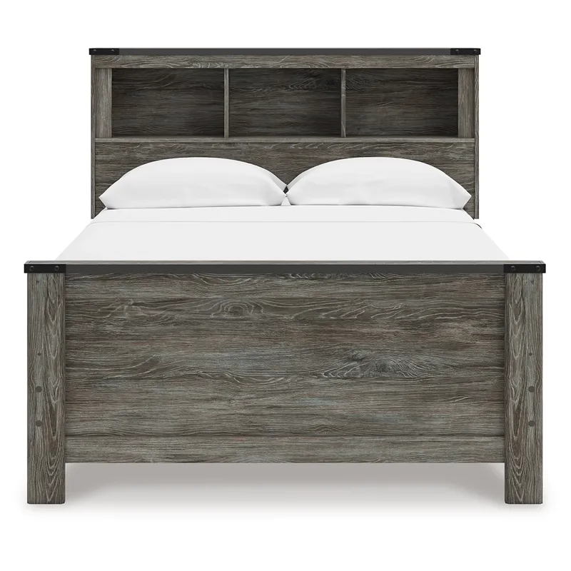 Frandern Full Bookcase Panel Bed