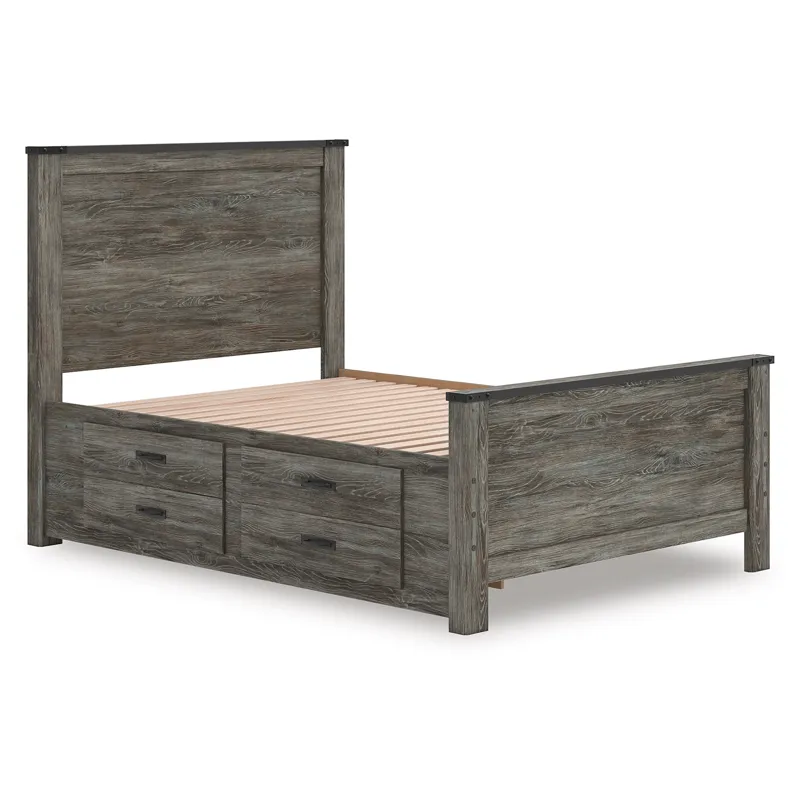 Frandern Full Panel Bed with Storage