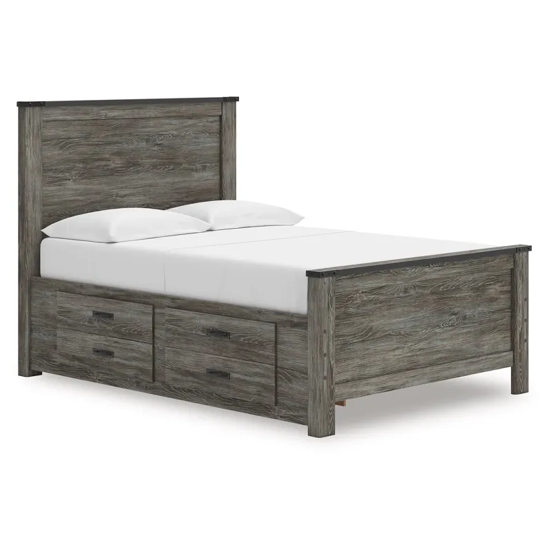 Frandern Full Panel Bed with Storage