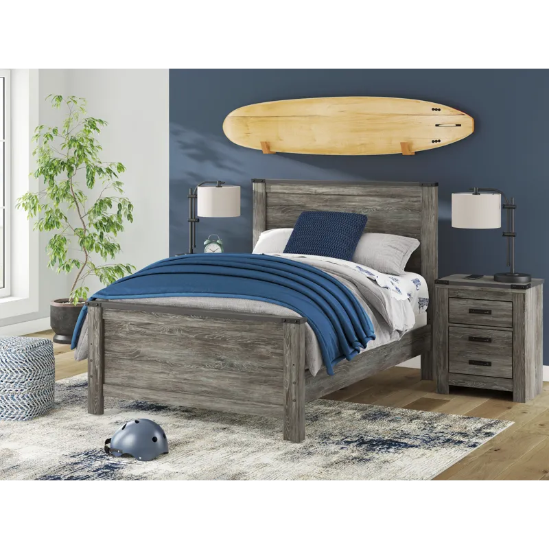 Frandern Full Panel Bed, Dresser and Mirror