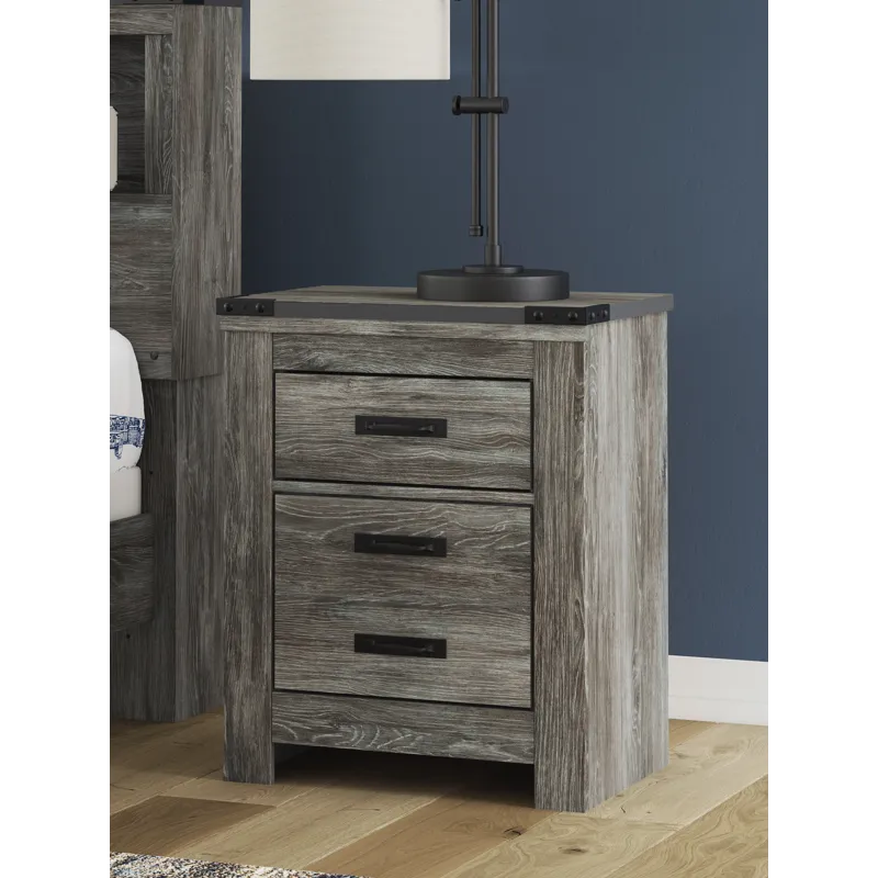 Frandern Queen Panel Bed, Dresser, Mirror, Chest and 2 Nightstands