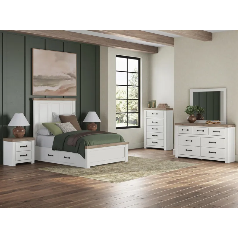 Savonport Full Panel Bed with Storage
