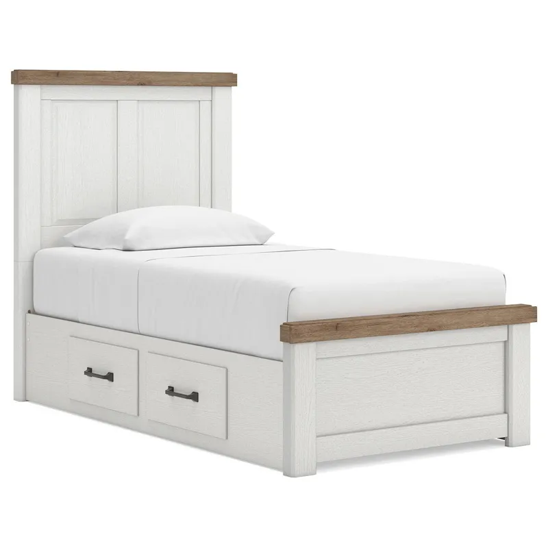 Savonport Twin Panel Bed with Storage