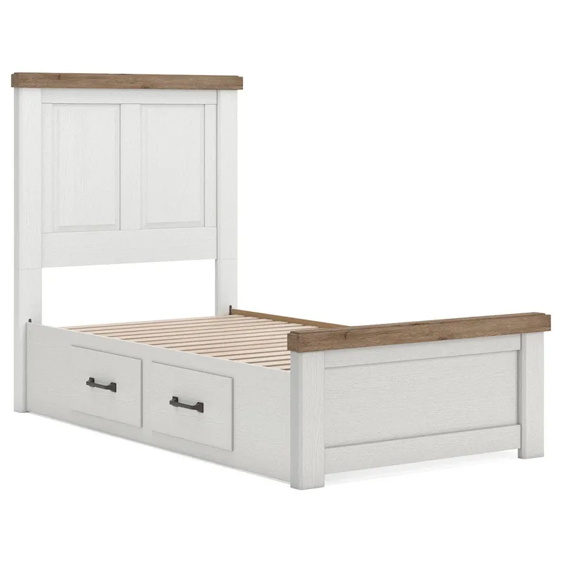 Savonport Twin Panel Bed with Storage