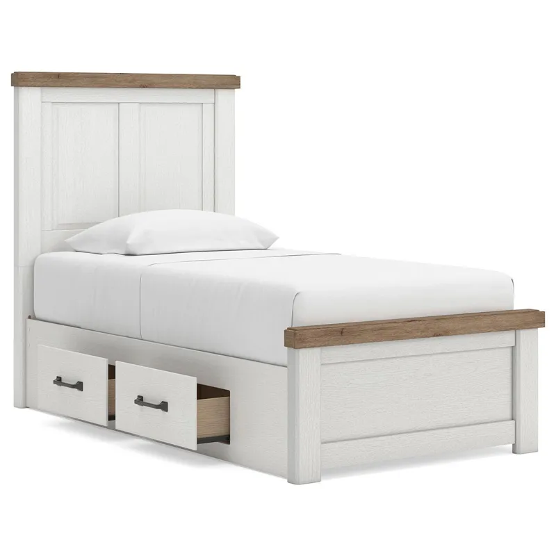 Savonport Twin Panel Bed with Storage