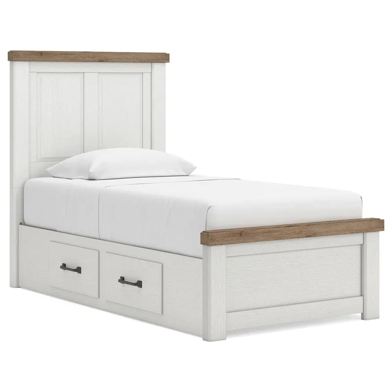 Savonport Twin Panel Bed with Storage
