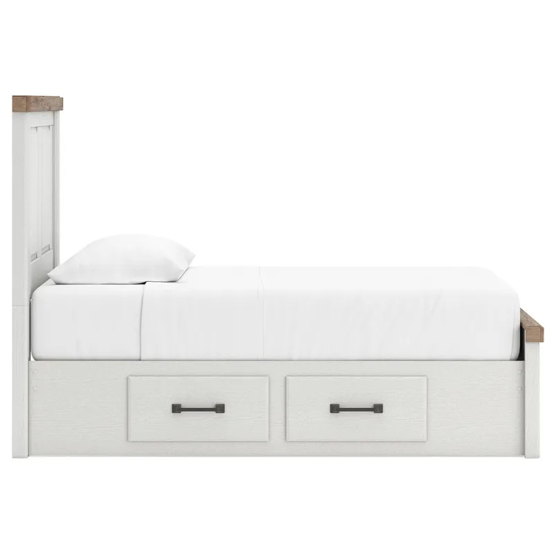 Savonport Twin Panel Bed with Storage