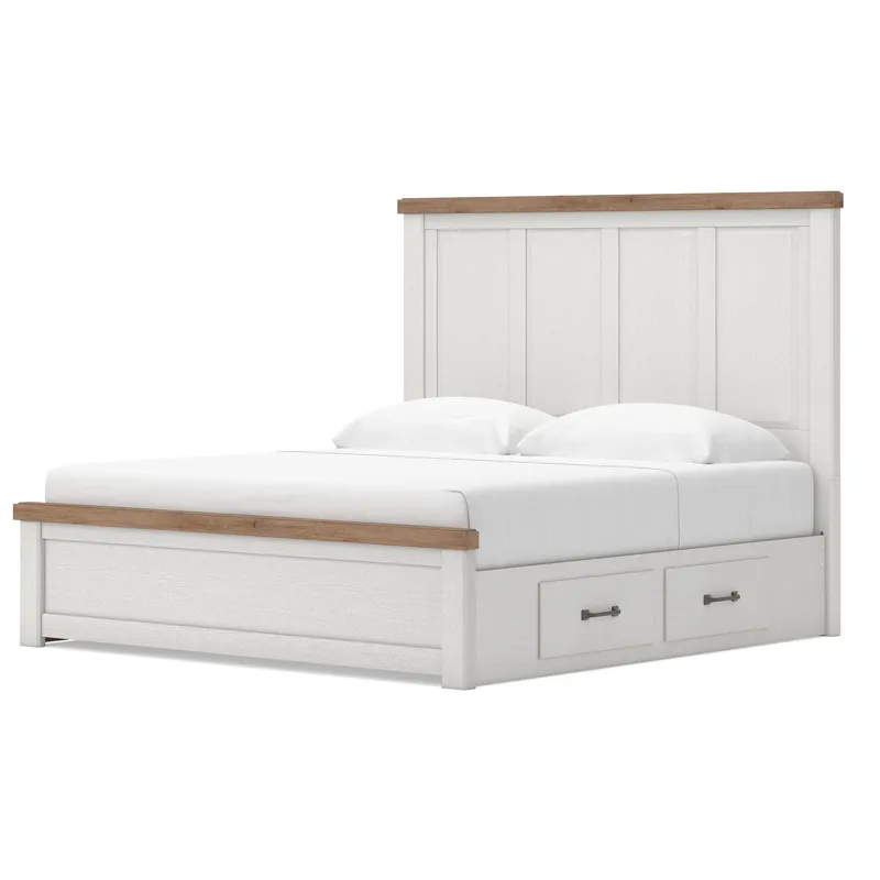 Savonport King Panel Bed with Storage