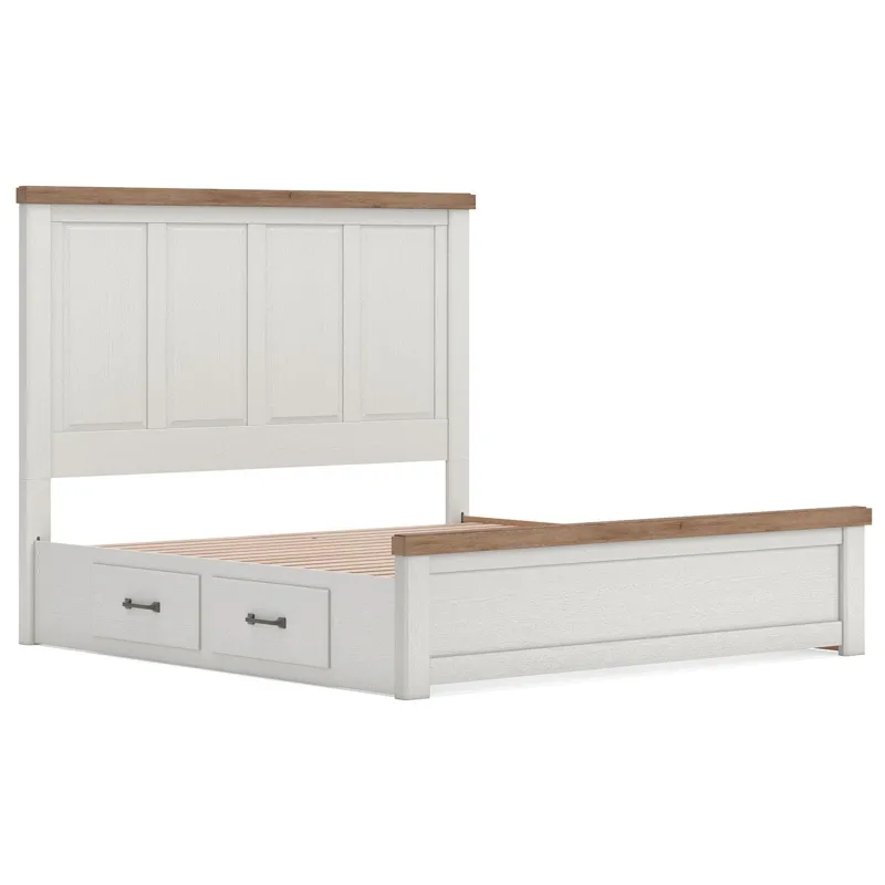 Savonport King Panel Bed with Storage
