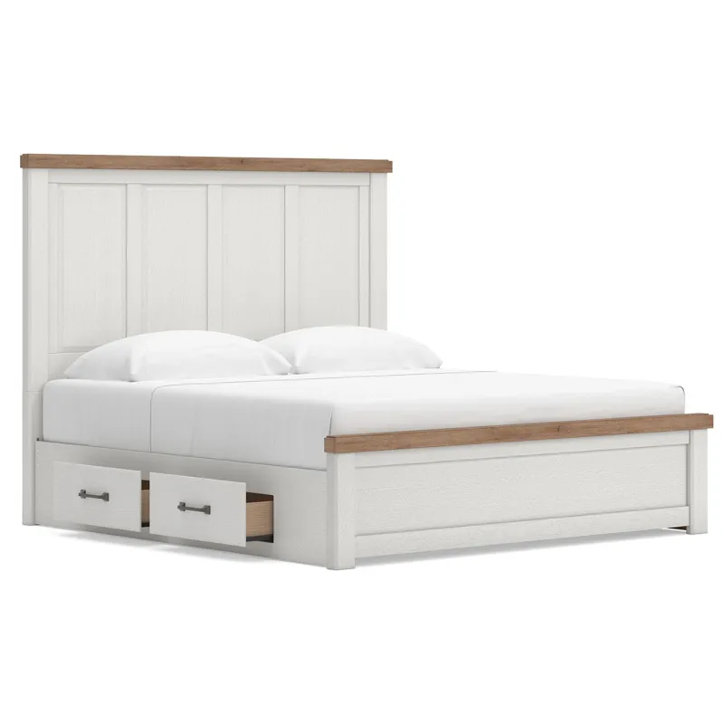 Savonport King Panel Bed with Storage