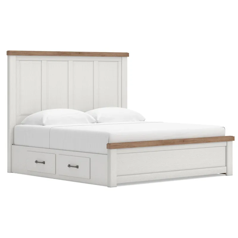 Savonport King Panel Bed with Storage