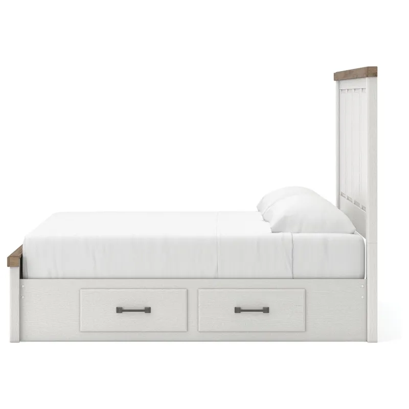 Savonport King Panel Bed with Storage