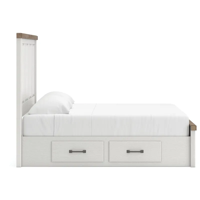 Savonport King Panel Bed with Storage