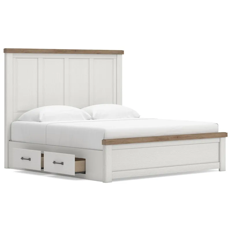 Savonport King Panel Bed with Storage