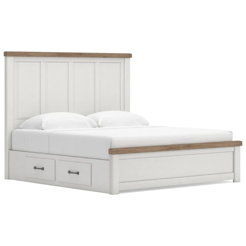 Savonport King Panel Bed with Storage