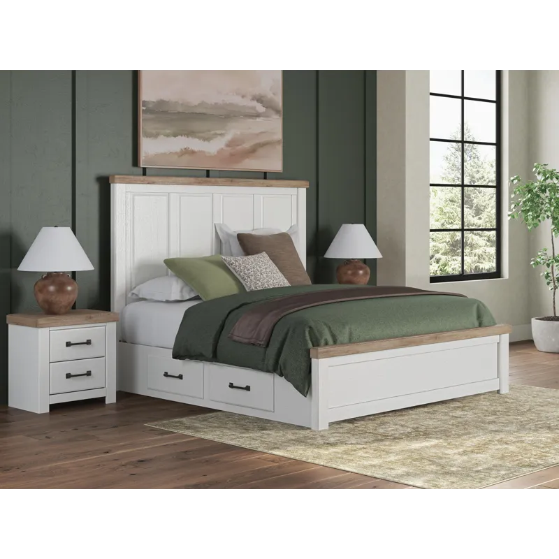 Savonport King Panel Bed with Storage