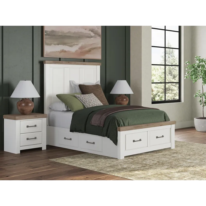 Savonport Full Panel Storage Bed