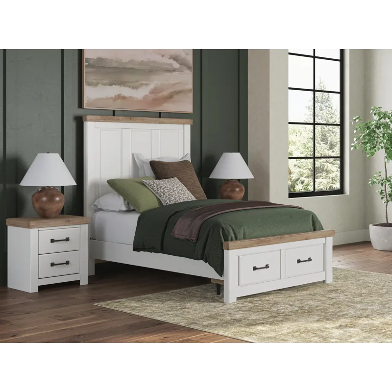 Savonport Full Panel Storage Bed