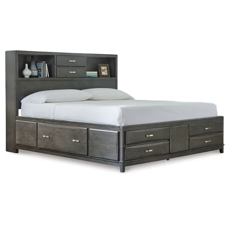 Caitbrook Queen Storage Bed, Dresser and Nightstand