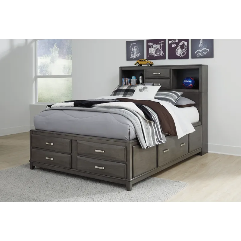 Caitbrook Full Storage Bed, Dresser and Nightstand