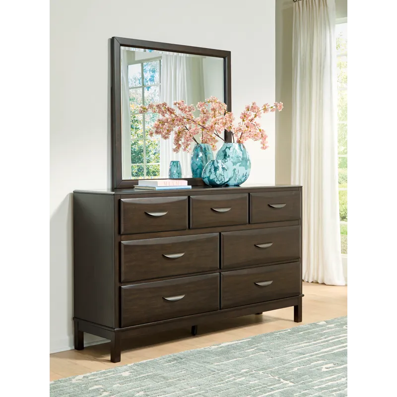 Vanmore Queen Storage Bed, Dresser and Mirror
