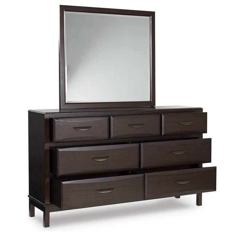 Vanmore Queen Storage Bed, Dresser and Mirror