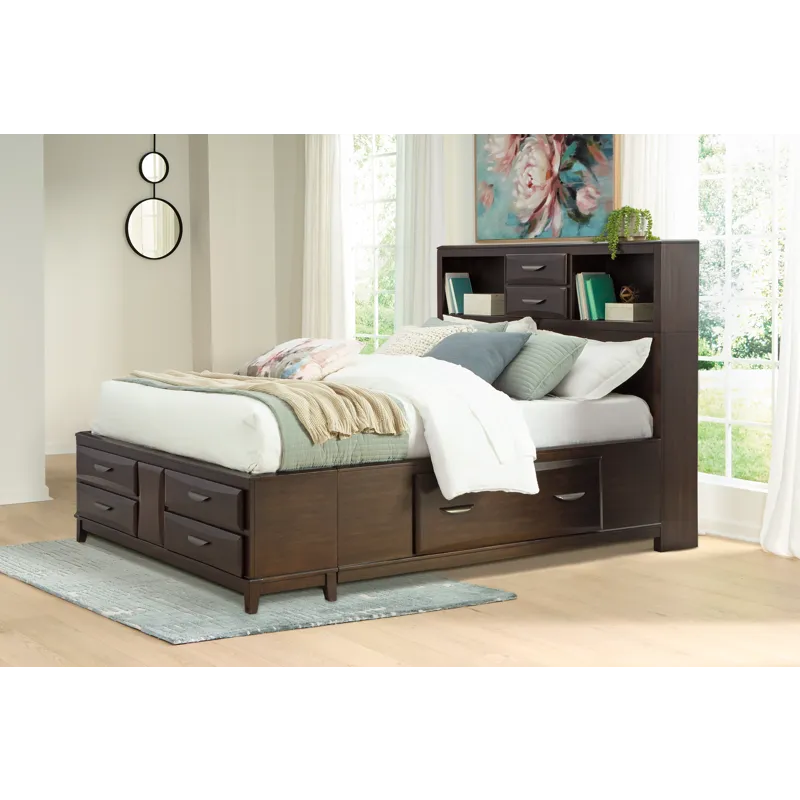 Vanmore Queen Storage Bed, Dresser and Mirror