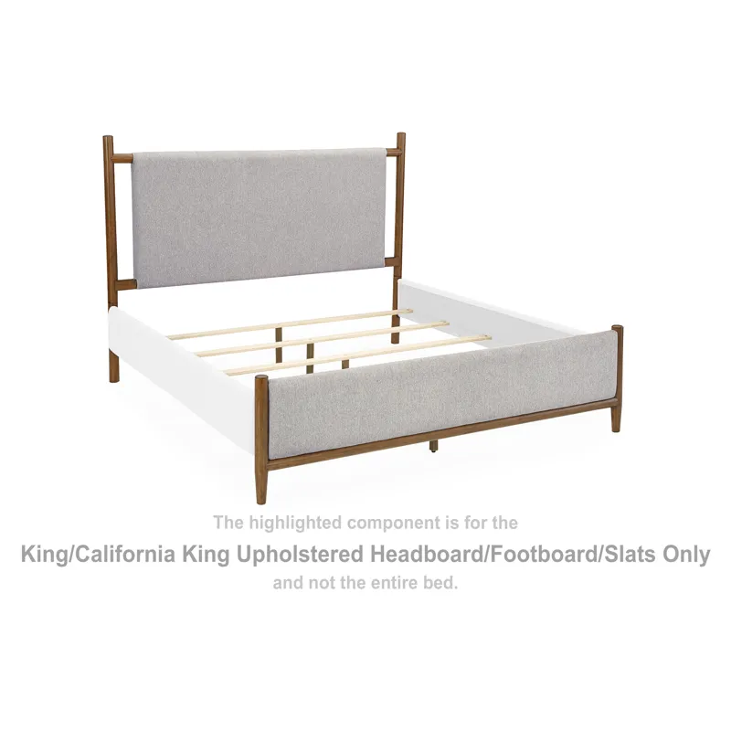 Lyncott King/California King Upholstered Headboard/Footboard/Slats
