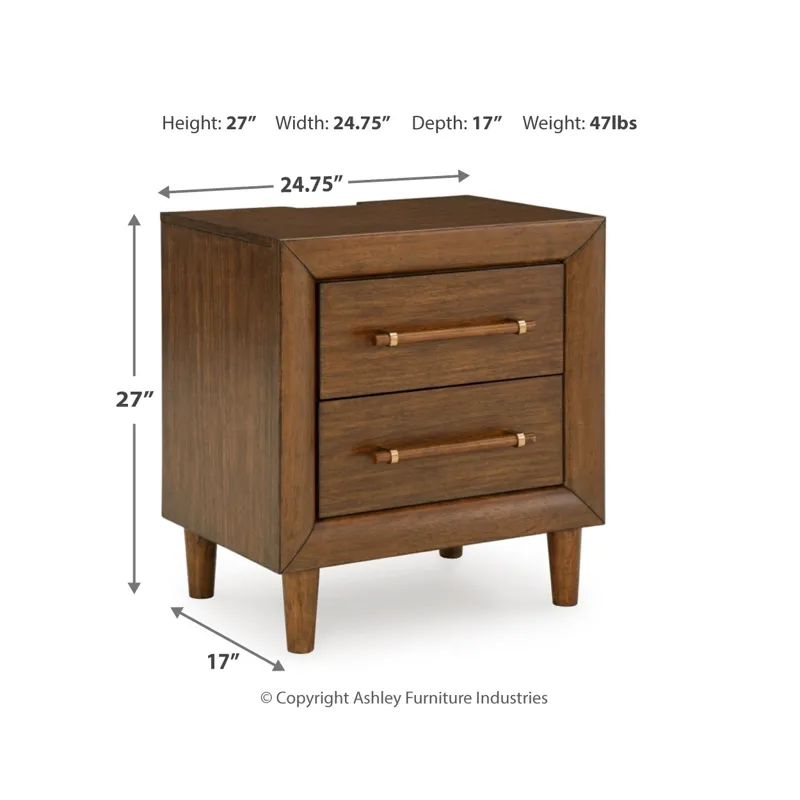 Lyncott Queen Upholstered Bed, Dresser, Mirror and 2 Nightstands