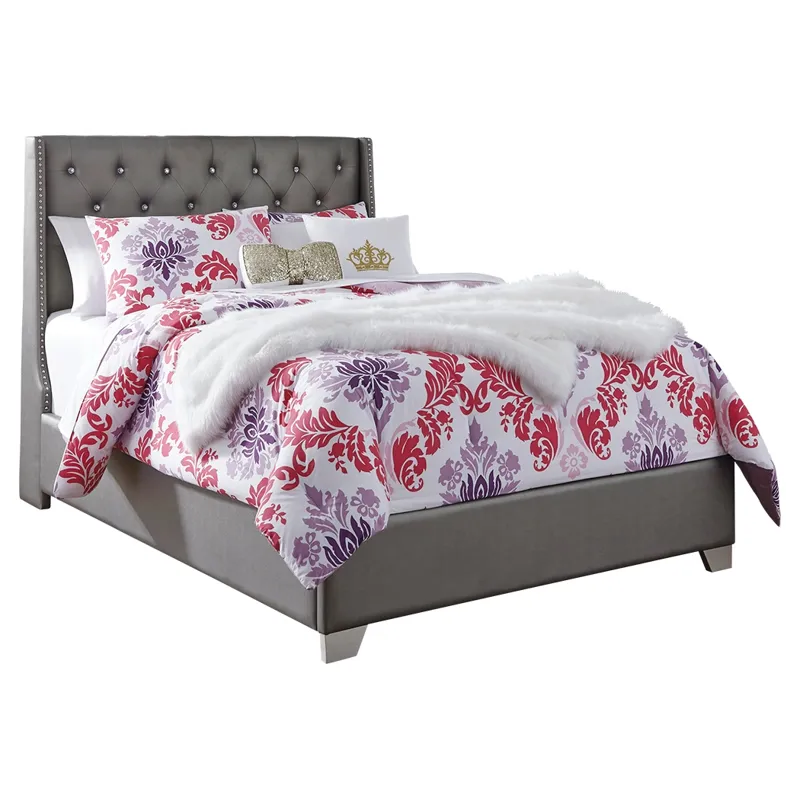 Coralayne Full Upholstered Bed, Dresser and Mirror