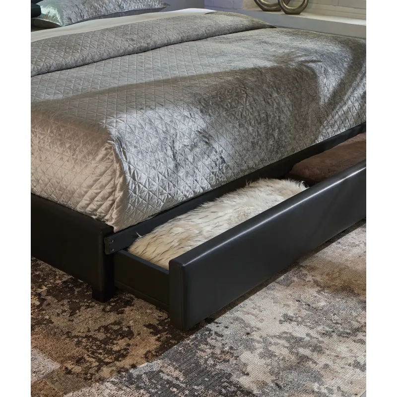Beckilore King Upholstered Storage Bed