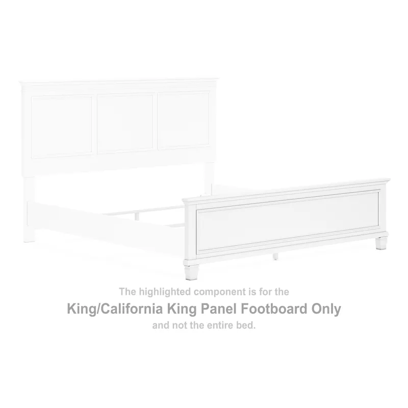 Fortman King/California King Panel Footboard
