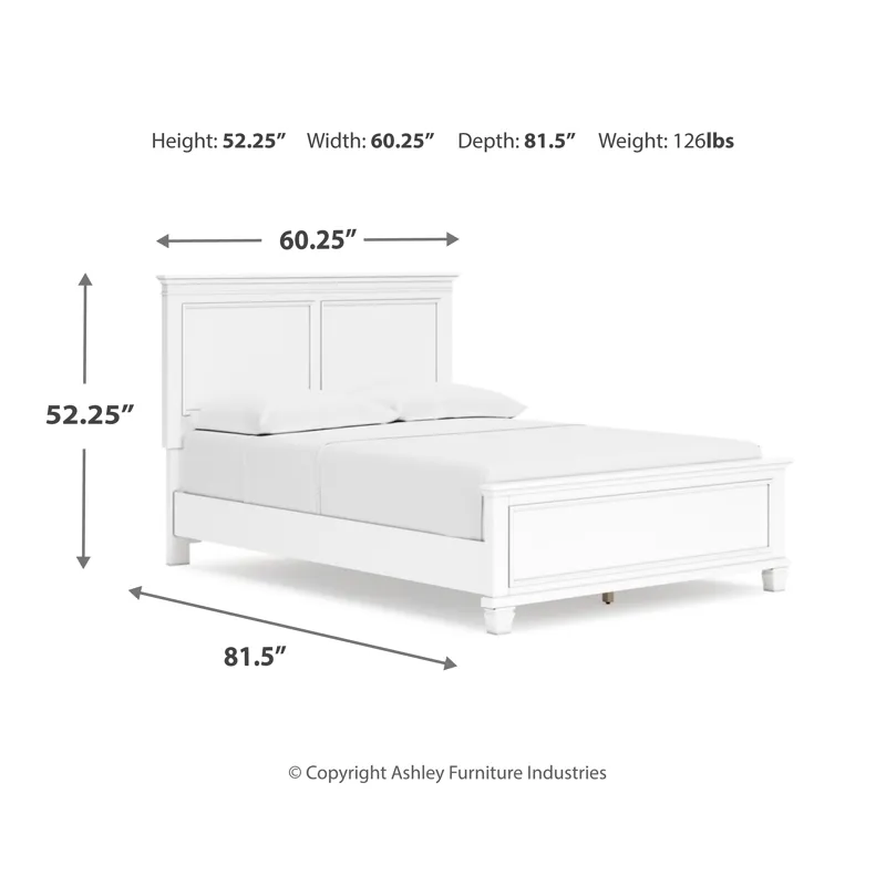 Fortman Full Panel Bed, Dresser and Nightstand