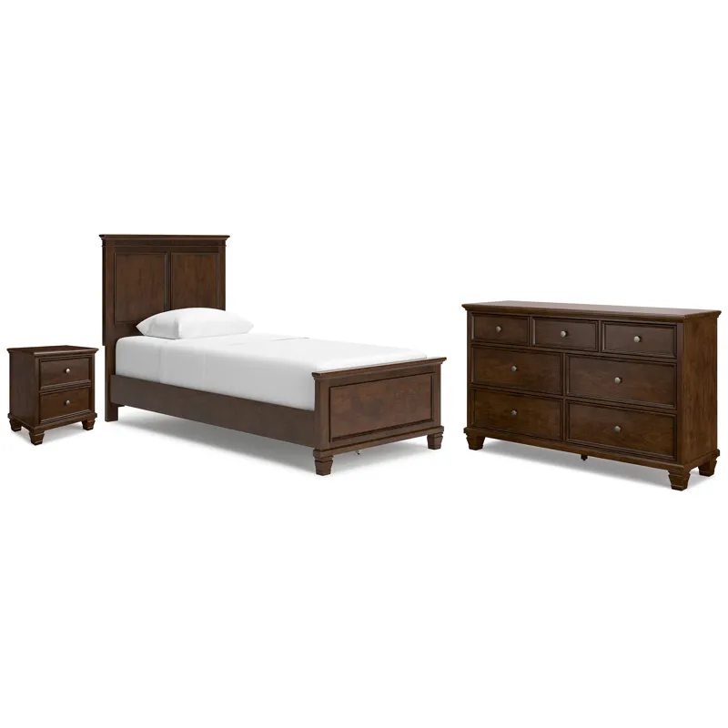 Danabrin Twin Panel Bed, Dresser and Nightstand