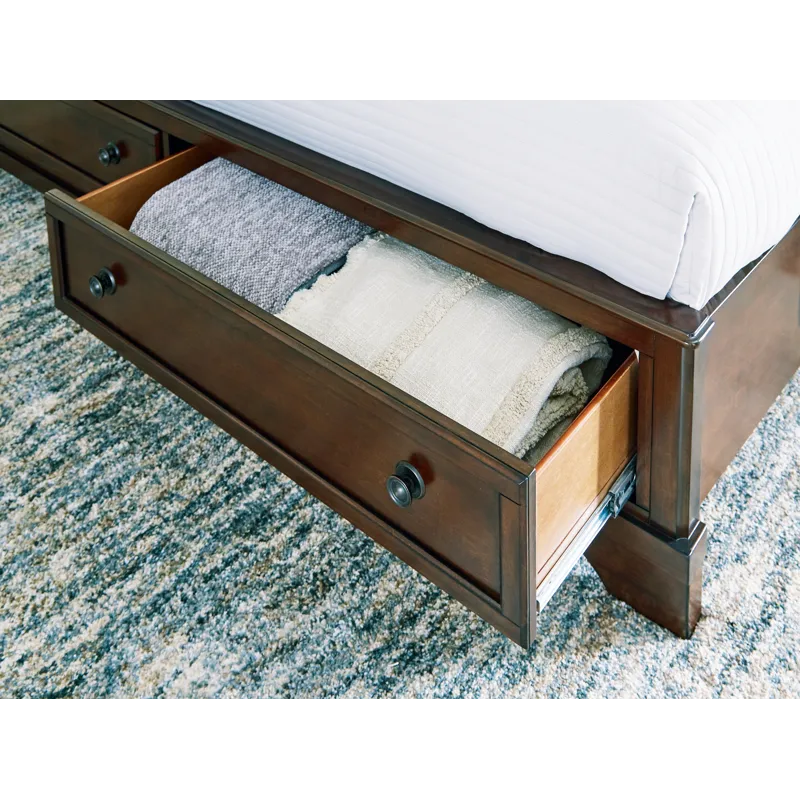 Trellington Queen Sleigh Storage Bed