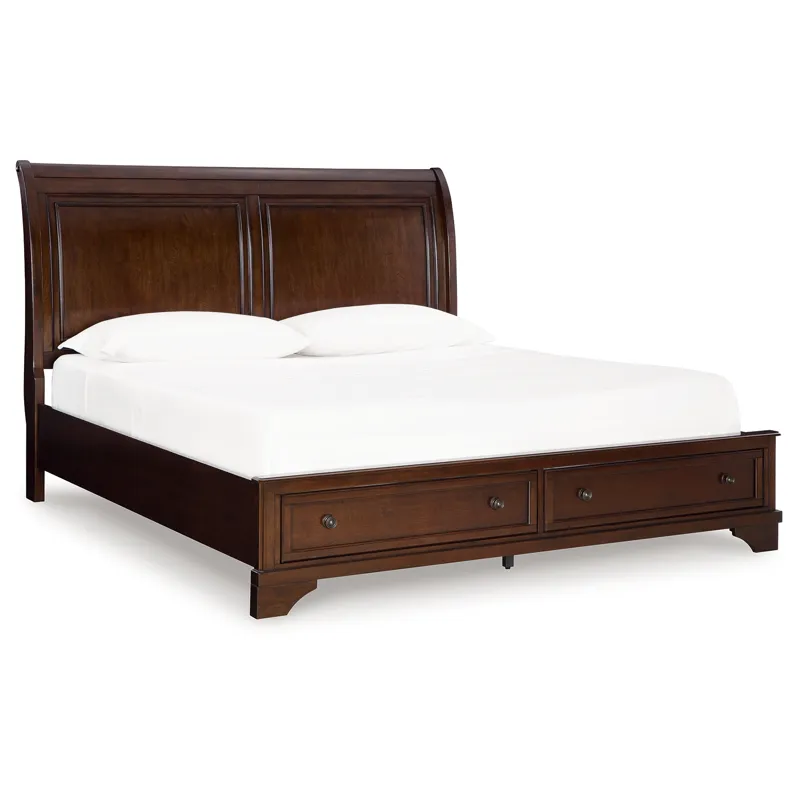 Trellington Queen Sleigh Storage Bed
