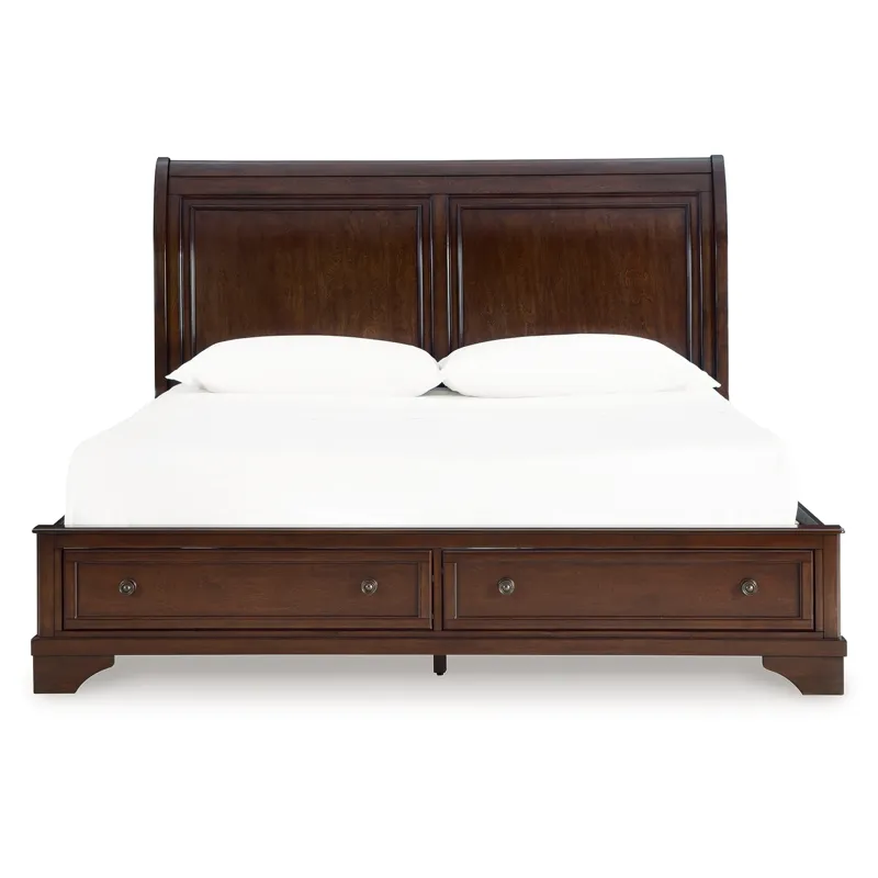Trellington Queen Sleigh Storage Bed